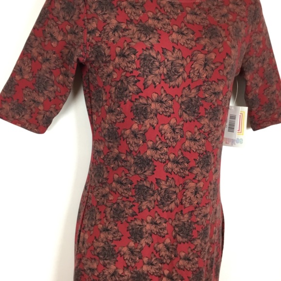 NWT LuLaRoe form fitting Julia Dress floral - Picture 2 of 3